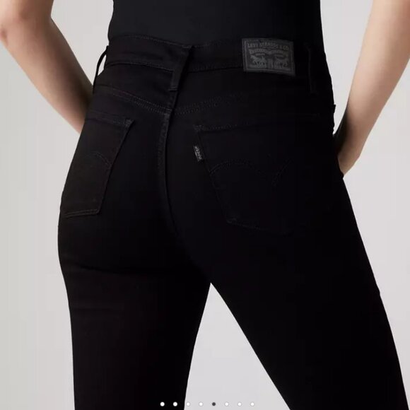 Levi's Shaping Skinny Women's Jeans Soft Black Size 28 - Picture 1 of 6